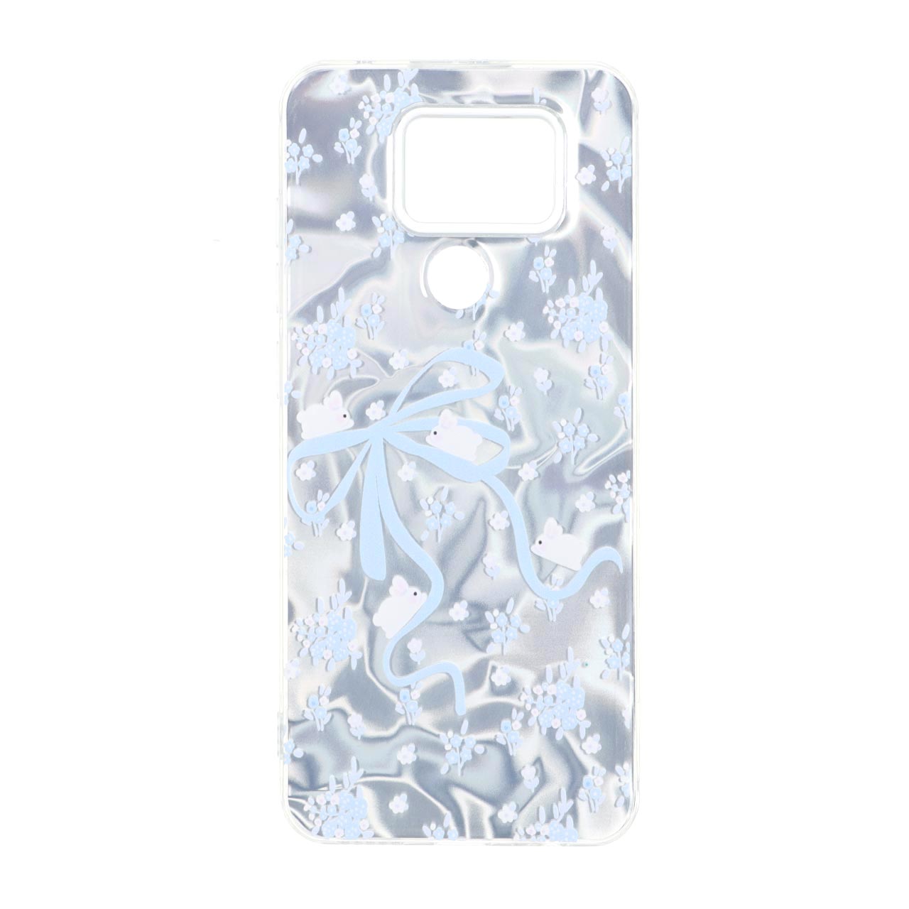 قاب طرح ابر و گل و موش Silver Cloud دور ژله ای مناسب برای شیائومی ردمی نوت 9، ردمی 10X 5G و ردمی 10X پرو 5G