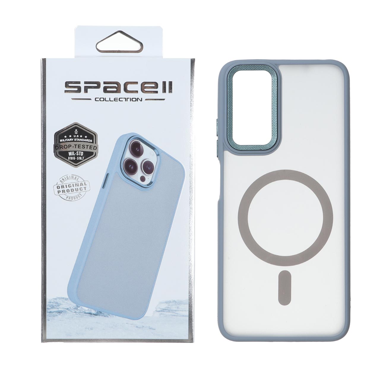 قاب Space مات لنز کربن طرح مگ سیف مناسب برای شیائومی ردمی نوت ۱۲ اس / ردمی نوت ۱۱ ۴جی / ردمی نوت ۱۱ اس
