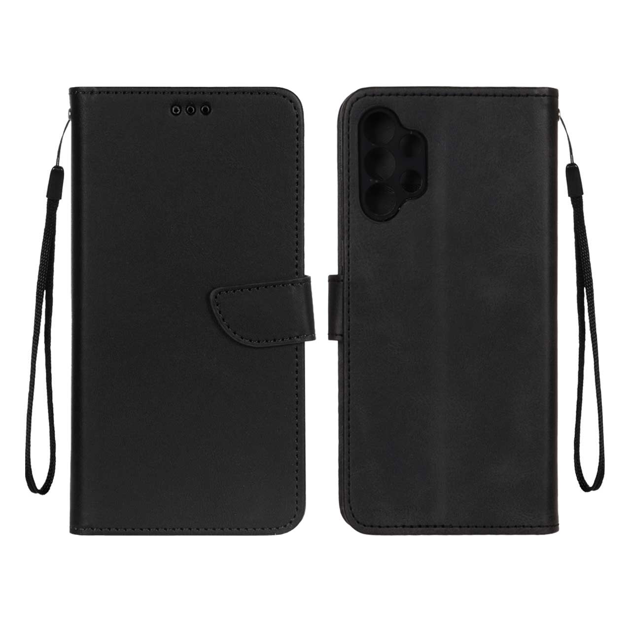 کیف چرمی مگنتی محافظ لنزدار مناسب برای سامسونگ گلکسی A32 4G مشکی