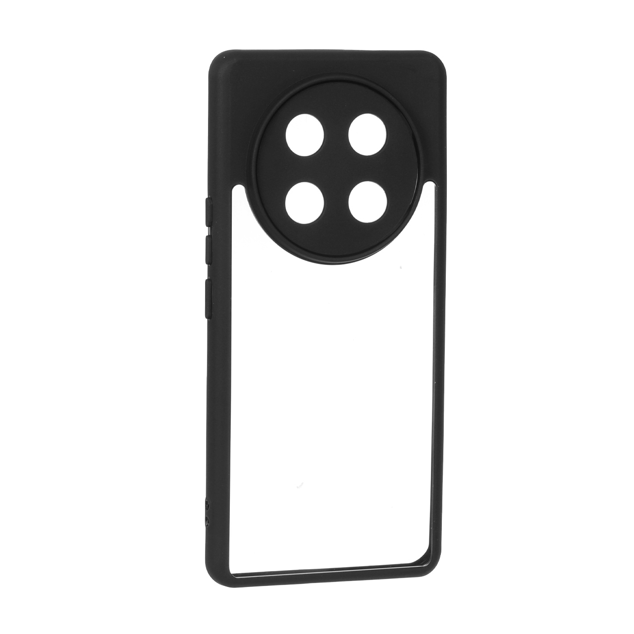 قاب پشت سخت شفاف محافظ لنزدار دور مشکی مناسب برای آنر X9c