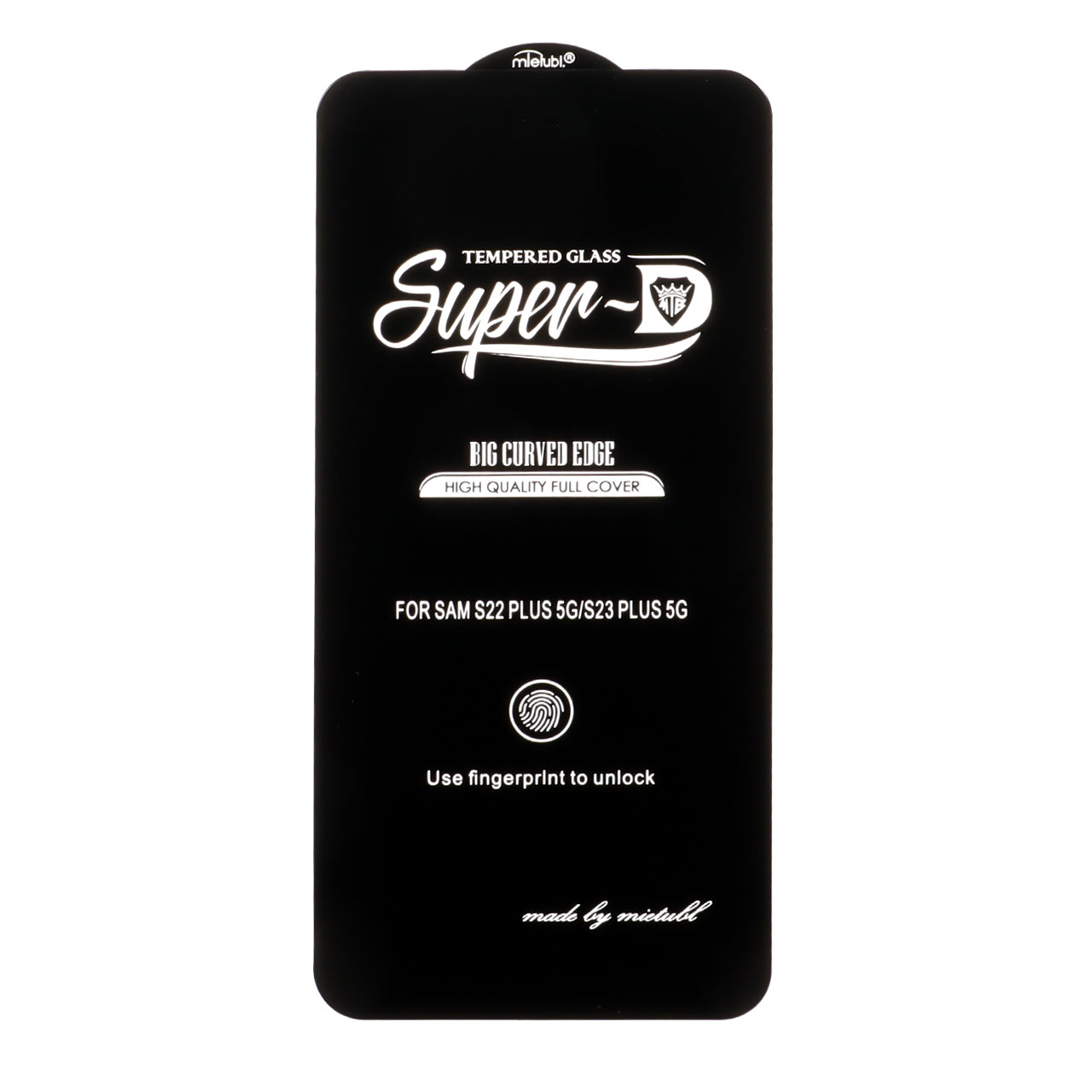 محافظ صفحه نمایش شیشه ای Mietubl مدل Super D Full Cover مناسب برای Samsung Galaxy S22 Plus و Galaxy S23 Plus - مشکی