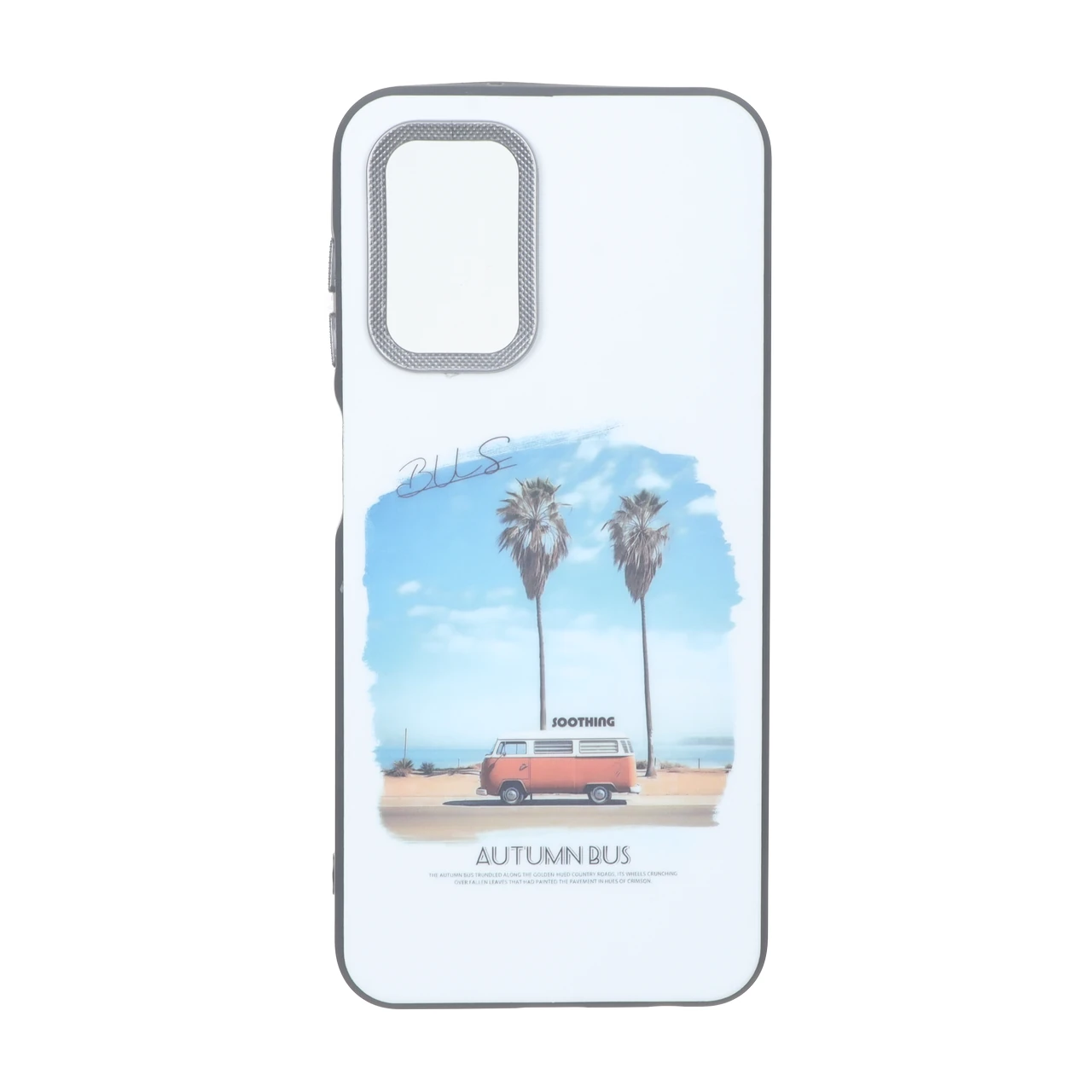 قاب طرح Autumn Bus محافظ لنز کربن مات مناسب برای سامسونگ گلکسی A13 (4G/5G), A04s, M13 4G, M23 و F13