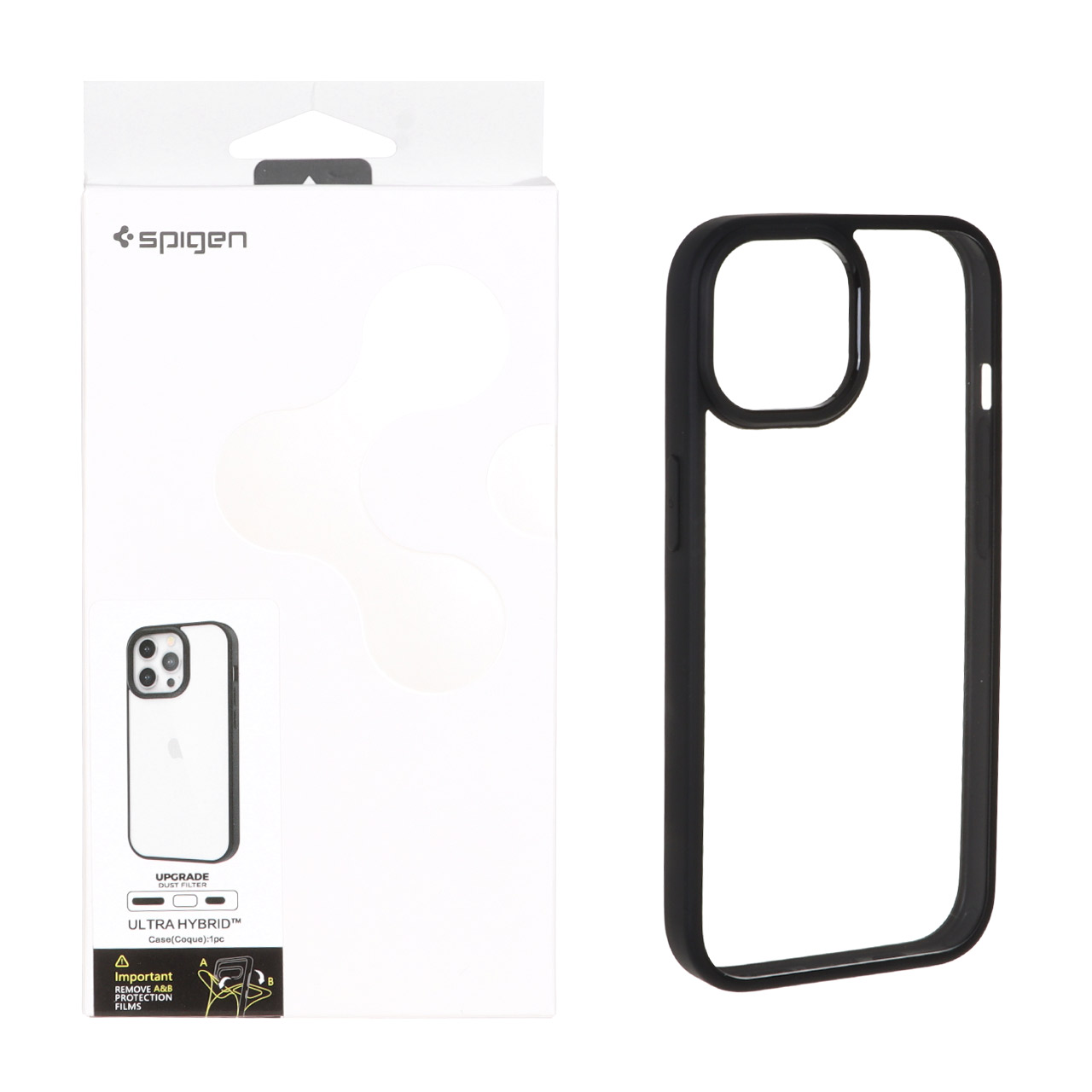 قاب اورجینال Spigen با توری اسپیکر فلزی Apple iPhone 15 / iPhone 14 / iPhone 13 - مشکی