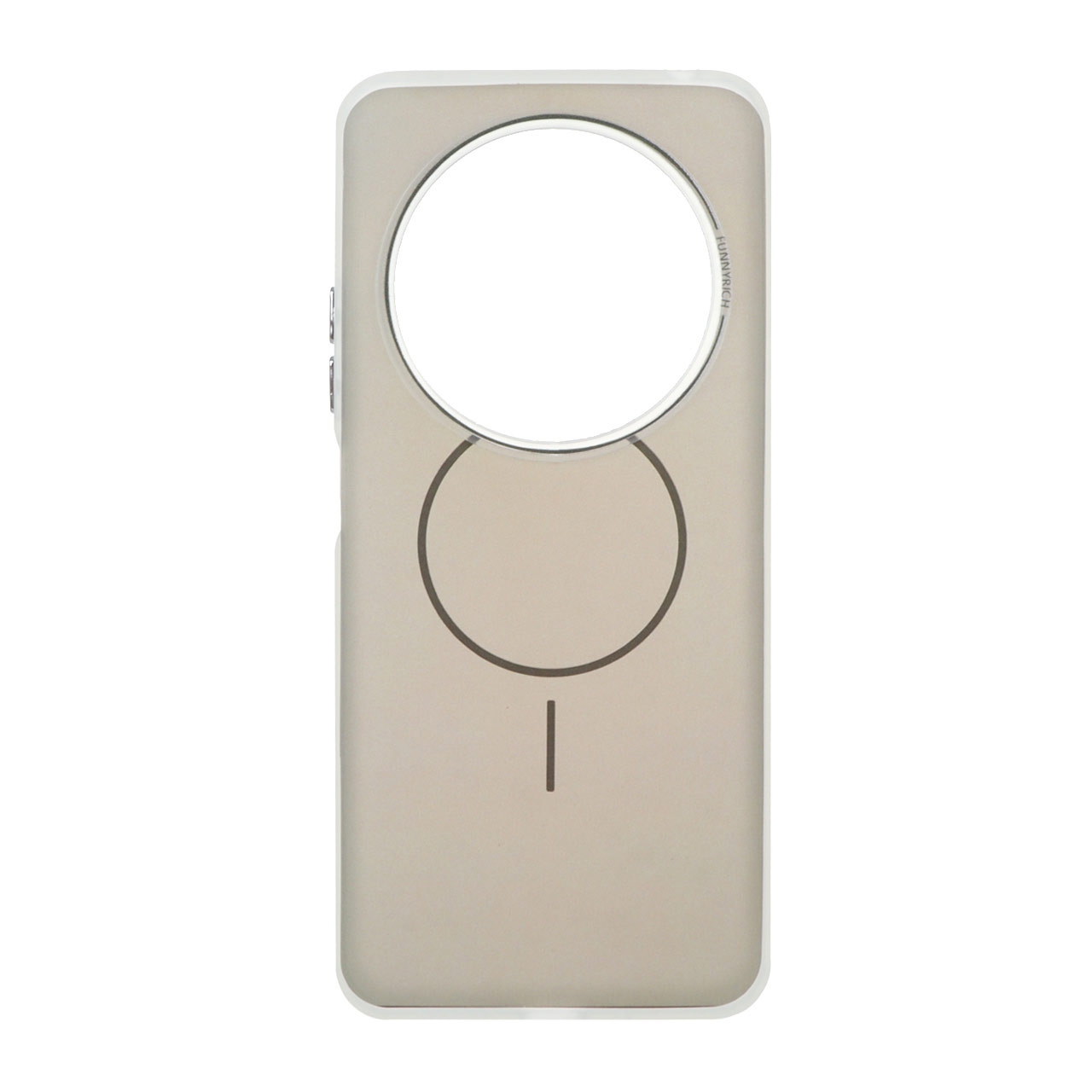 قاب مات Funnyrich طرح مگ سیف دور مات Xiaomi Redmi 14C / Redmi A3 Pro / Redmi A4 / Poco C75 - خاکستری