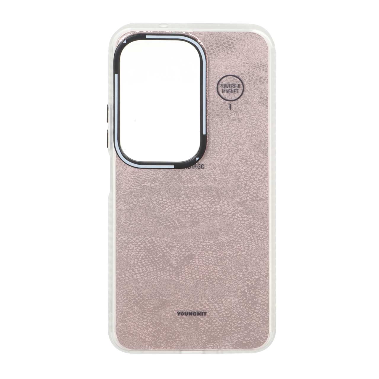قاب Youngkit طرح بارکد پوست ماری دور مات مناسب برای شیائومی ردمی 15 4G