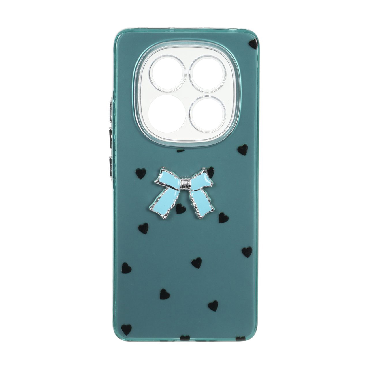 قاب طرح SO COOL پاپیون برجسته قلبی لنز شفاف مناسب برای شیائومی ردمی نوت 14 پرو 4G