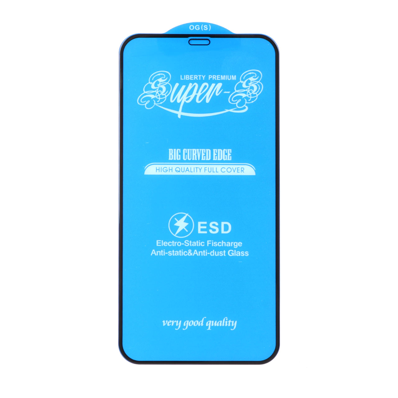 محافظ صفحه نمایش شیشه ای آنتی استاتیک مات فول کاور Super S-OG مناسب برای آیفون 11 و XR