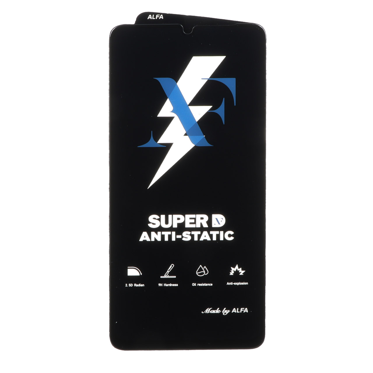 محافظ صفحه نمایش شیشه ای Super D Anti Static ALFA مناسب برای Samsung Galaxy A07, A06, A05, Xiaomi Redmi 13C, Poco C65, M6 5G, Honor X7, X7A, Realme C51, C53