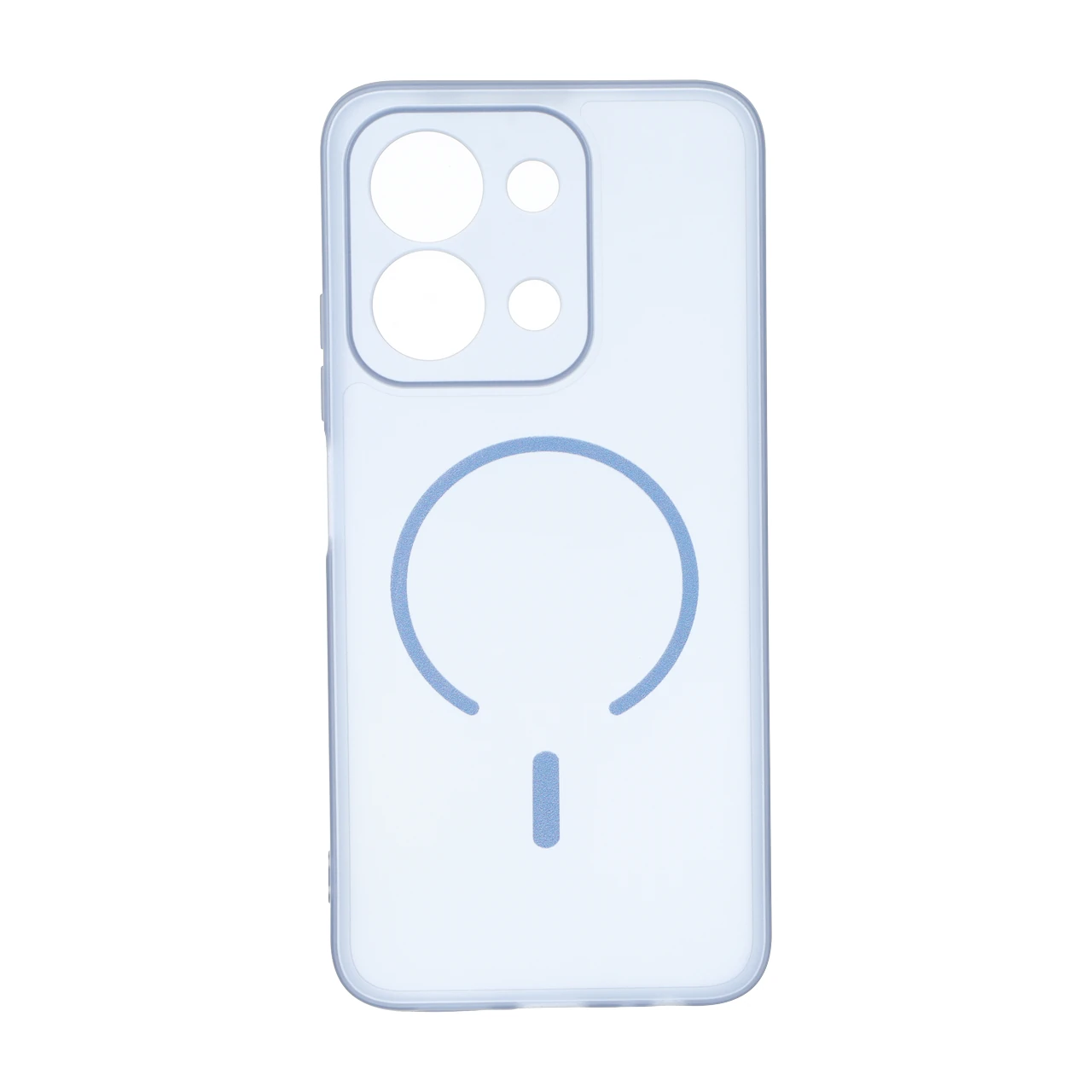 قاب ژله ای مات طرح مگ سیف Power محافظ لنزدار Xiaomi Redmi 15C / Poco C85 - آبی
