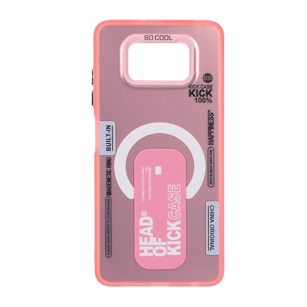 قاب SO COOL طرح مگ سیف Kick Case صورتی مناسب برای شیائومی پوکو X3 / پوکو X3 پرو / پوکو X3 NFC