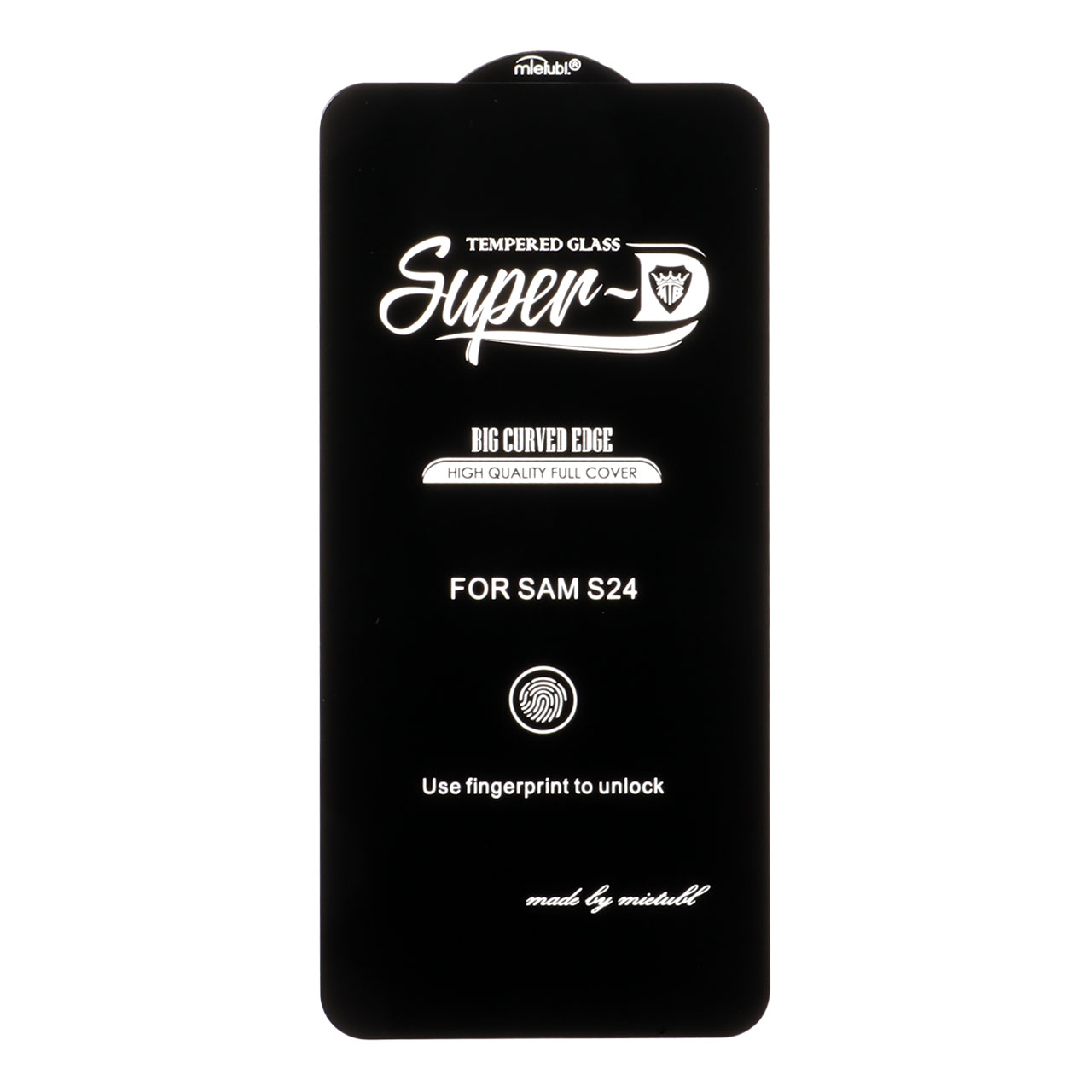 محافظ صفحه نمایش شیشه ای Samsung Galaxy S25 / S24 - Full Cover Super D Mietubl - مشکی (بدون پک) - NTC ORG