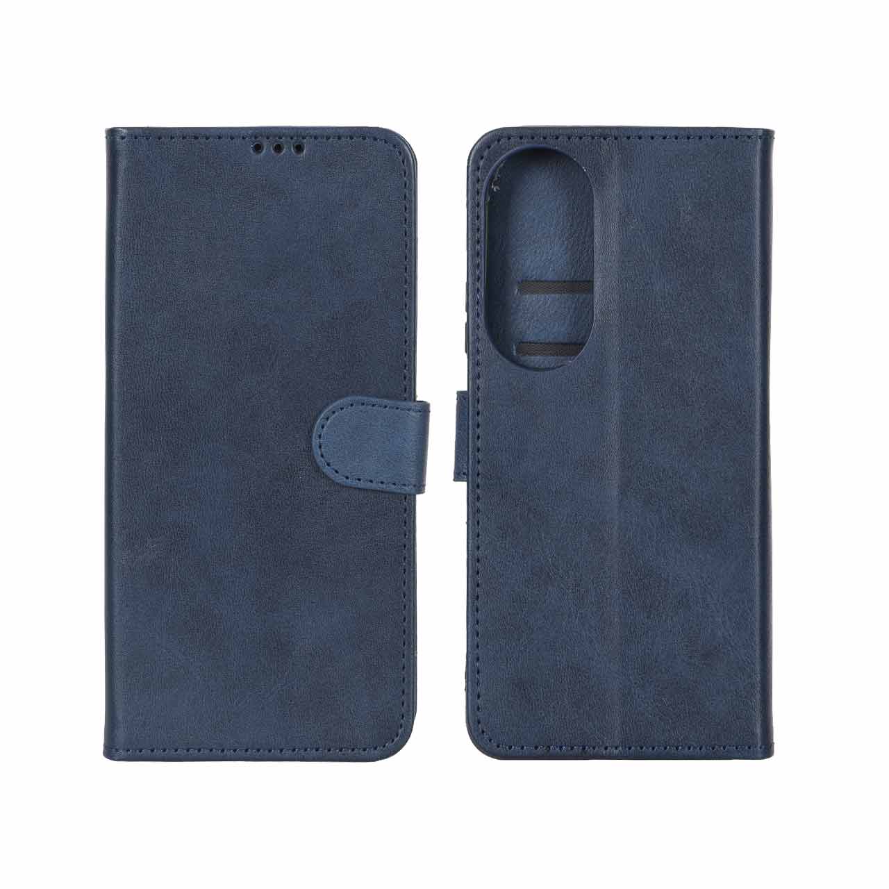 کیف موبایل چرمی مگنتی مناسب برای گوشی Honor X7b سرمه ای