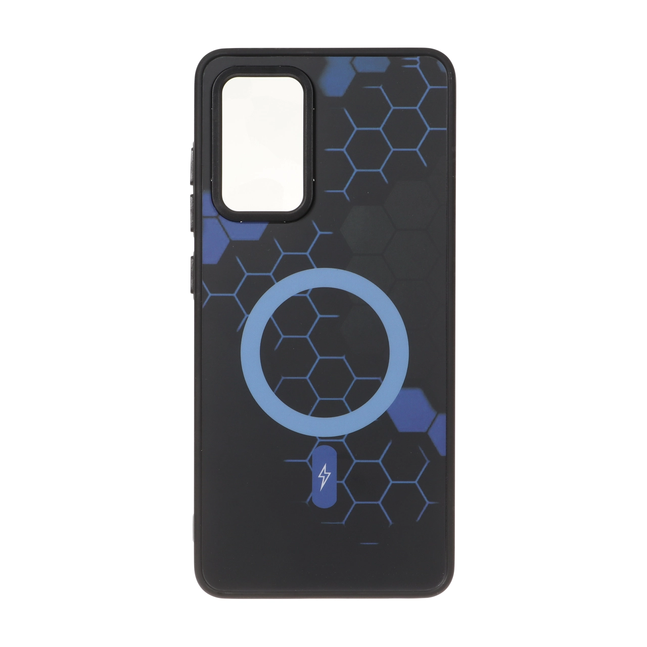 قاب طرح Hexagon مگ‌سیف آبی مناسب برای سامسونگ گلکسی A52 و A52s