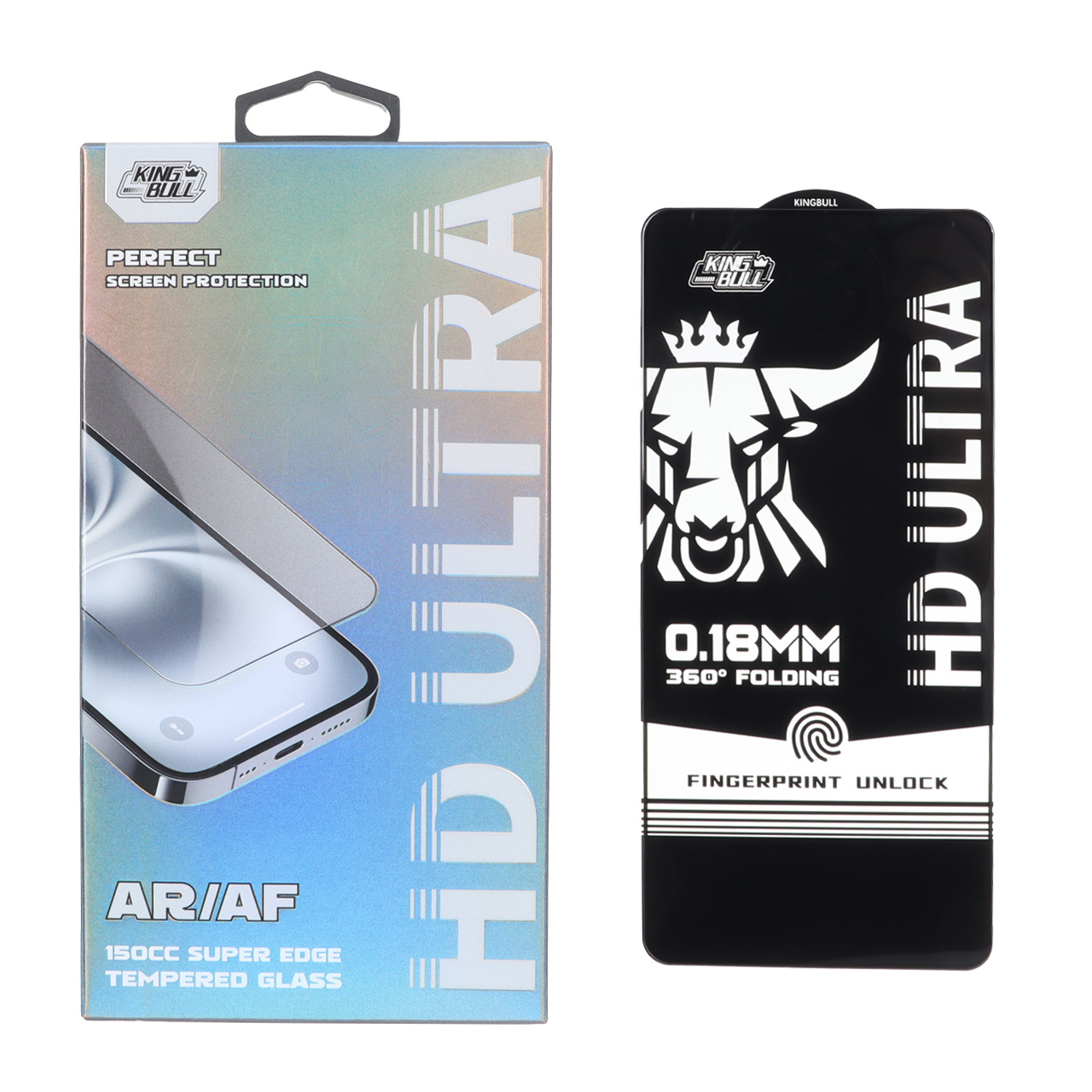 محافظ صفحه نمایش شیشه ای فول کاور King Bull HD Ultra مناسب برای سامسونگ گلکسی S26 اولترا