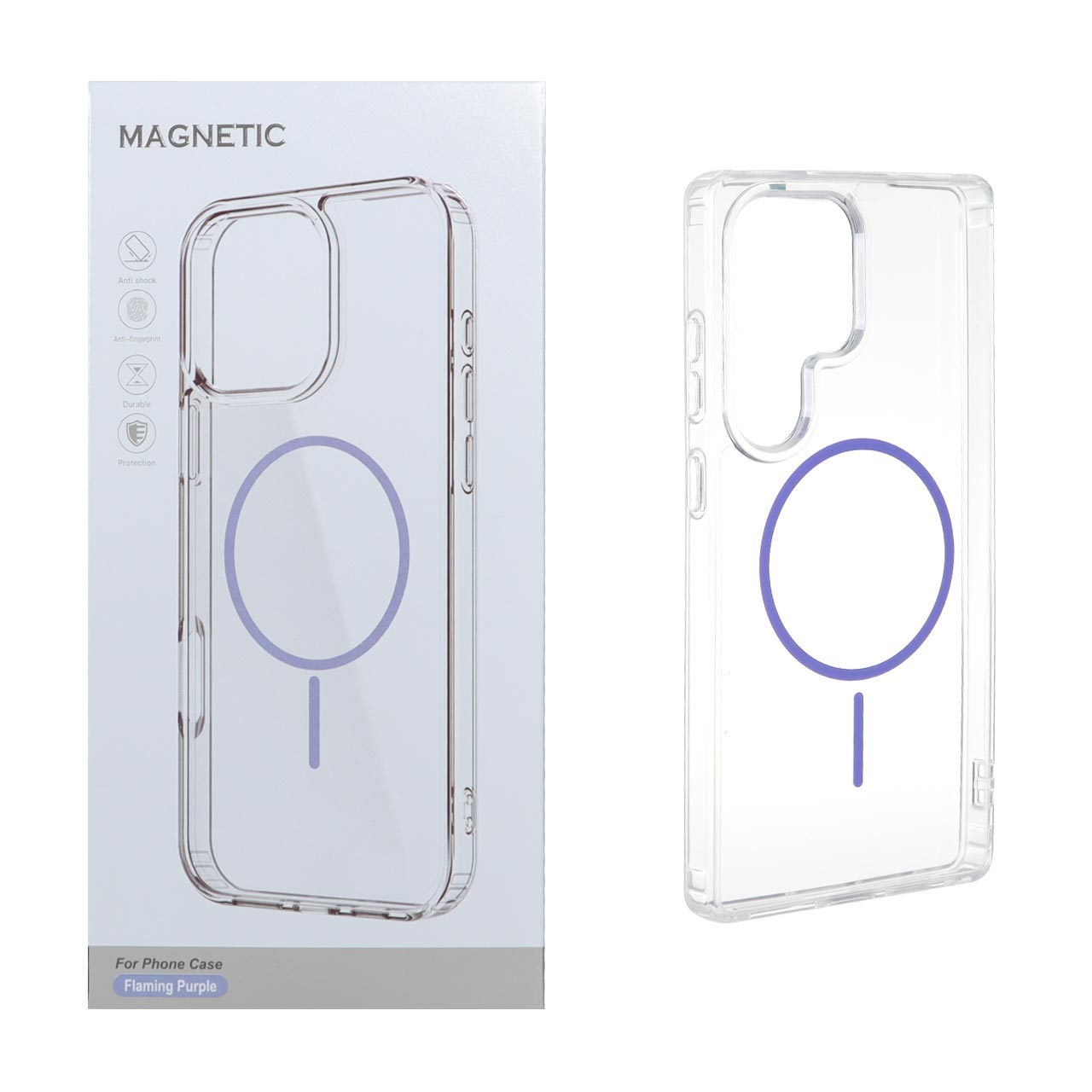 قاب اورجینال Magnetic دور ژله‌ ای مگ سیف مناسب برای سامسونگ گلکسی S25 Ultra