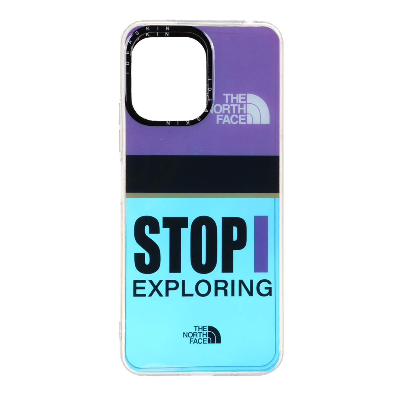 قاب Idea Skin هولوگرامی طرح Stop Exploring نورث فیس مناسب برای شیائومی ردمی 12 / پوکو ام 6 پرو 5G