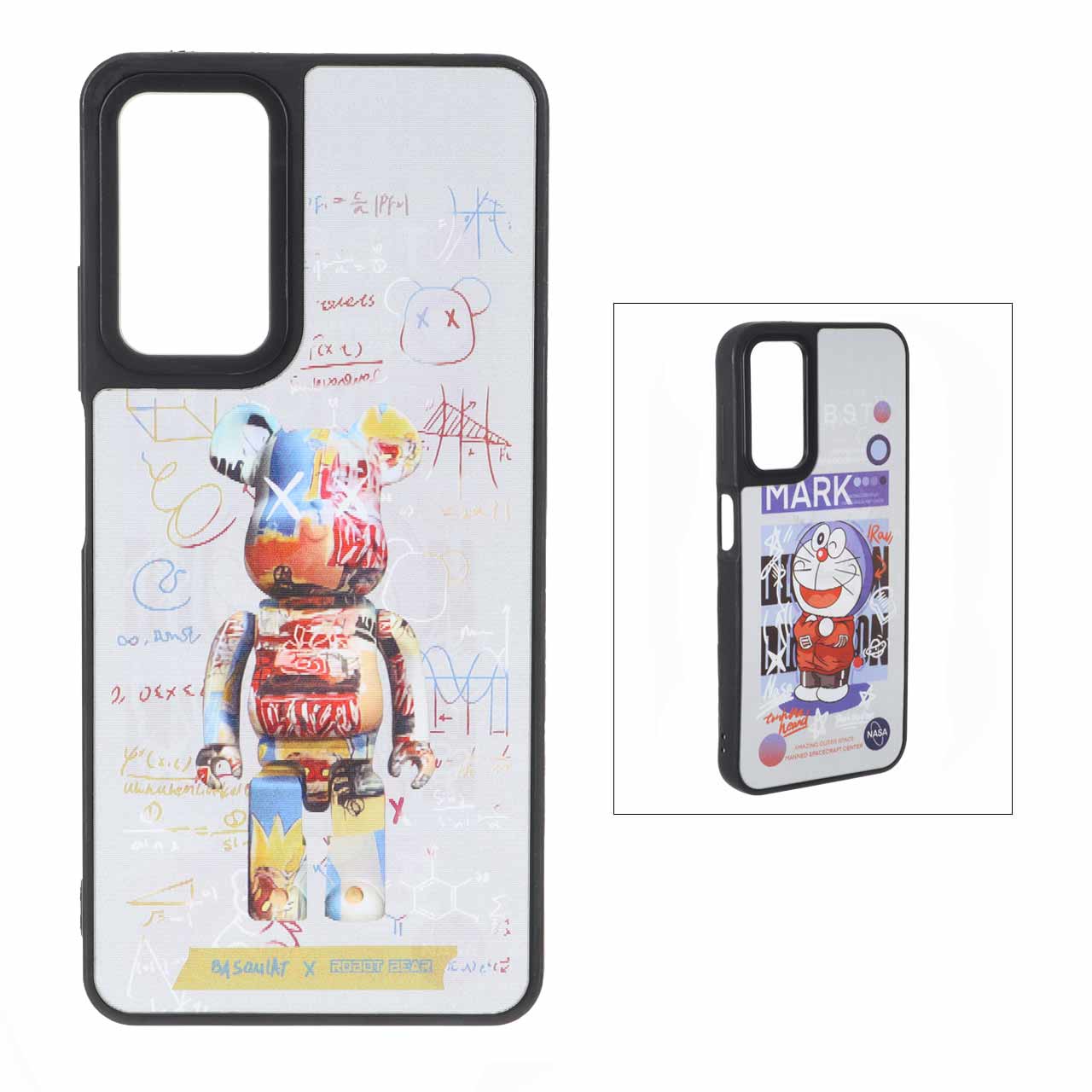 قاب طرح Bearbrick هولوگرافیک و دوراگون مناسب برای شیائومی ردمی نوت 12 پرو 4G و ردمی نوت 11 پرو
