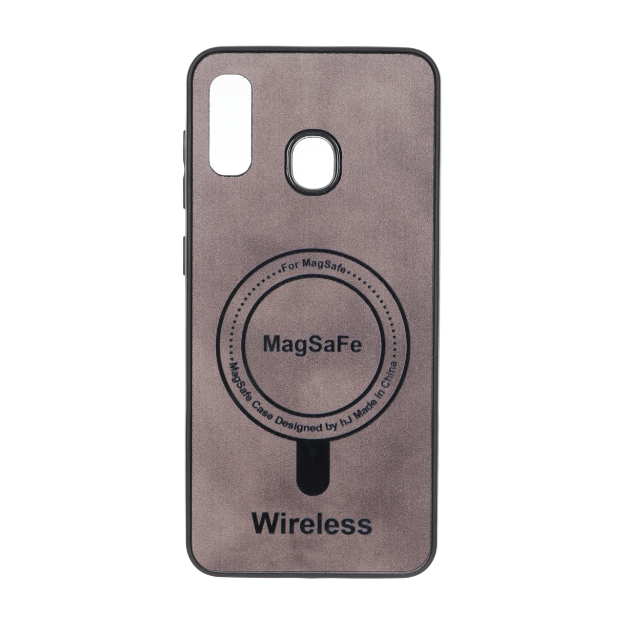 قاب Wireless طرح مگ سیف قهوه‌ای مناسب برای سامسونگ گلکسی A30 و A20
