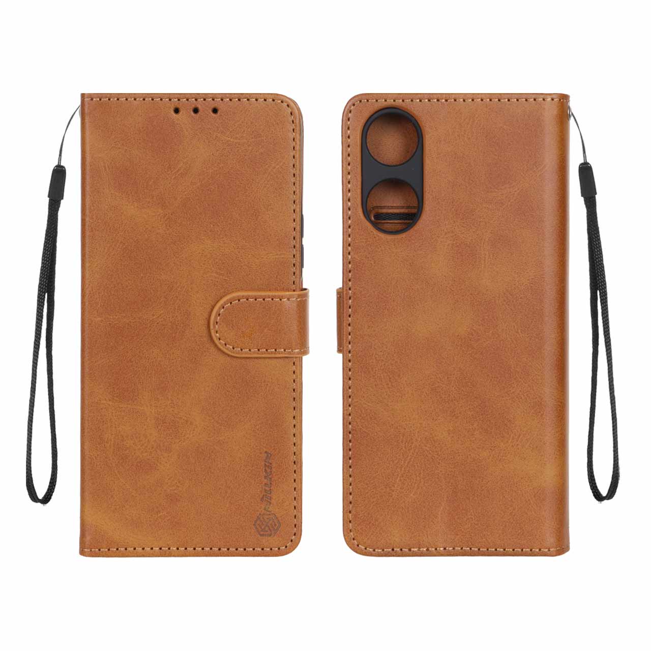 کیف موبایل مگنتی نیلکین مناسب برای Honor X5 Plus رنگ عسلی