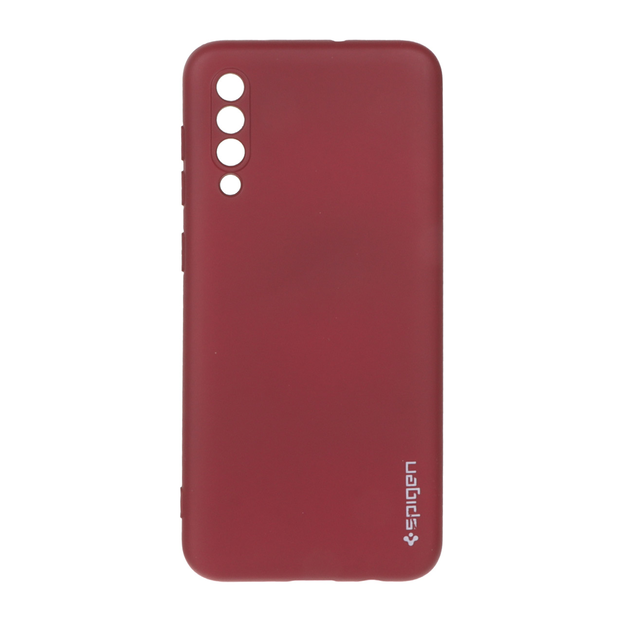 قاب سیلیکونی Spigen محافظ لنزدار زرشکی مناسب برای سامسونگ گلکسی A50 و A50s و A30s