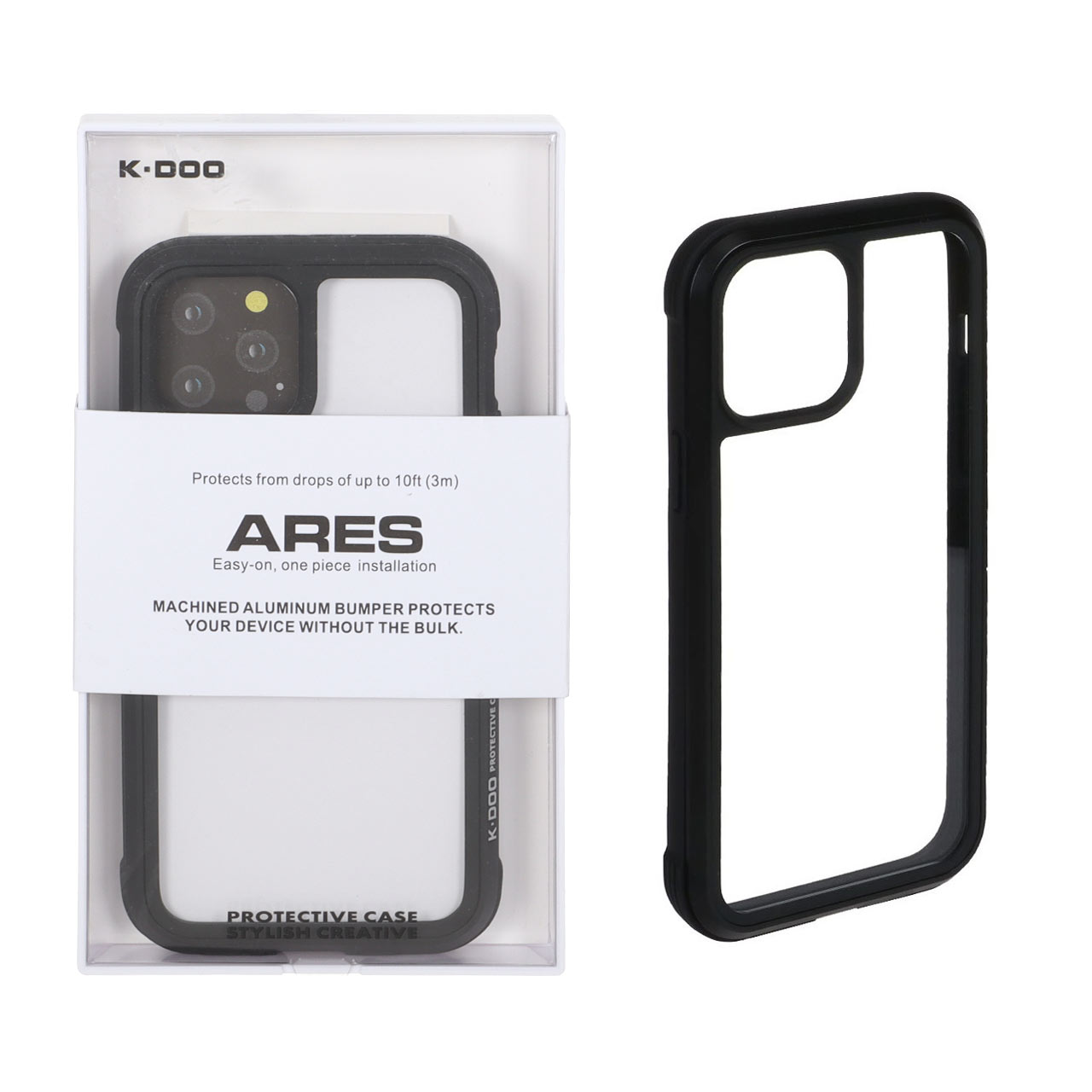 قاب بامپر Original KDoo ARES مشکی مناسب برای آیفون 12 پرو و آیفون 12