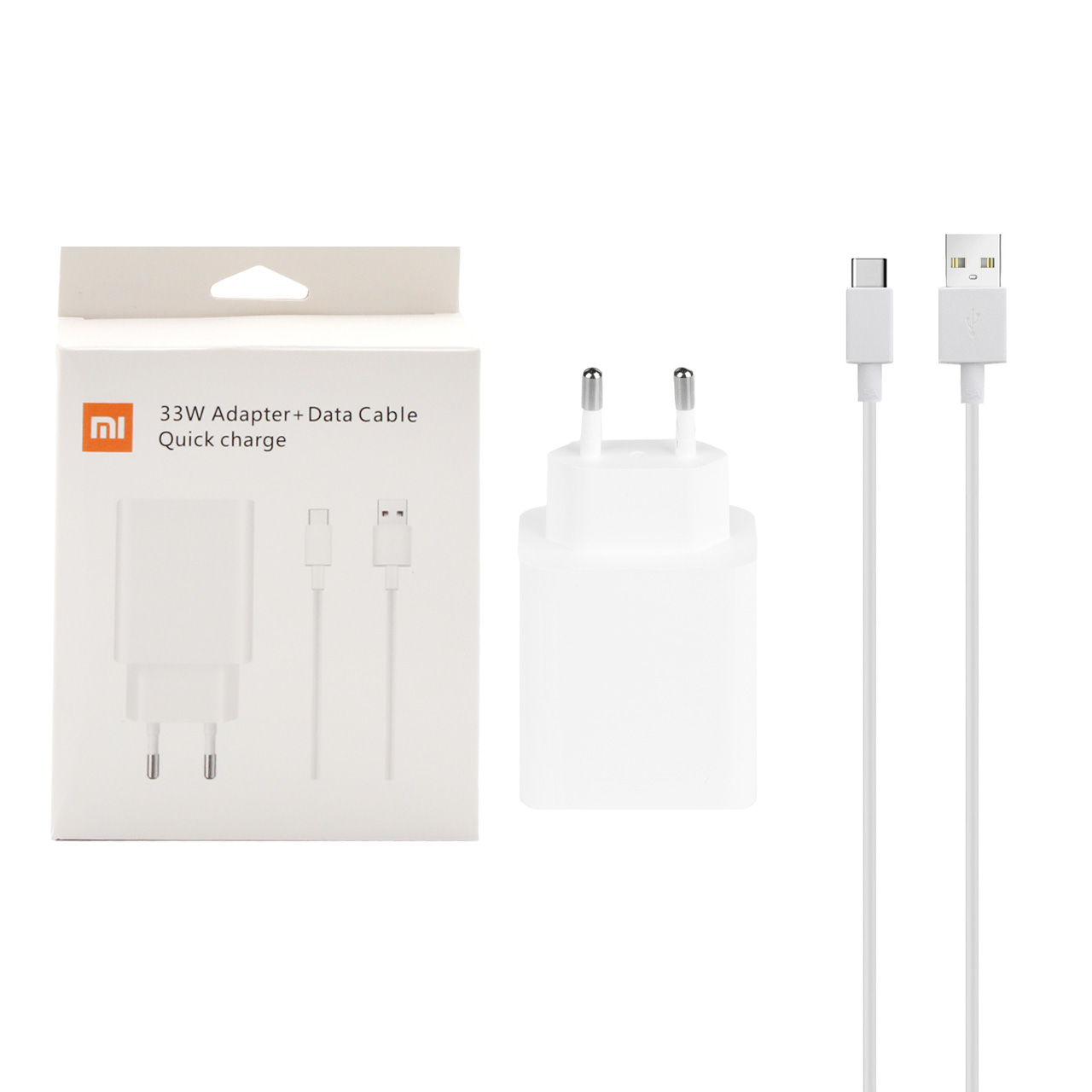 شارژر دیواری 33 وات فست تک پورت Xiaomi مدل MDY-11-EZ به همراه کابل شارژ Type-C - اصلی