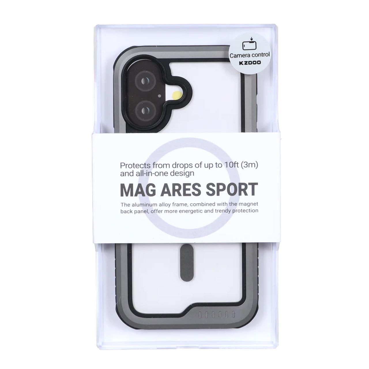 قاب Original KDoo MAG ARES Sport تیتانیوم خاکستری پک دار مناسب برای آیفون 17