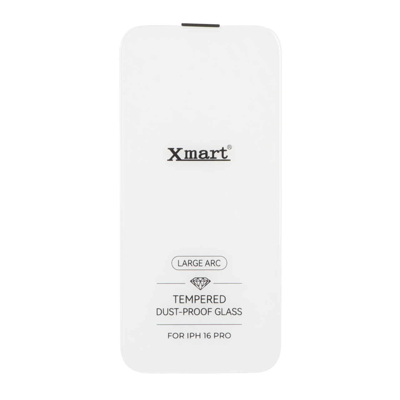 محافظ صفحه نمایش شیشه‌ای Xmart 3D Large Arc بدون حاشیه توری دار مناسب برای آیفون 17 و آیفون 16 پرو