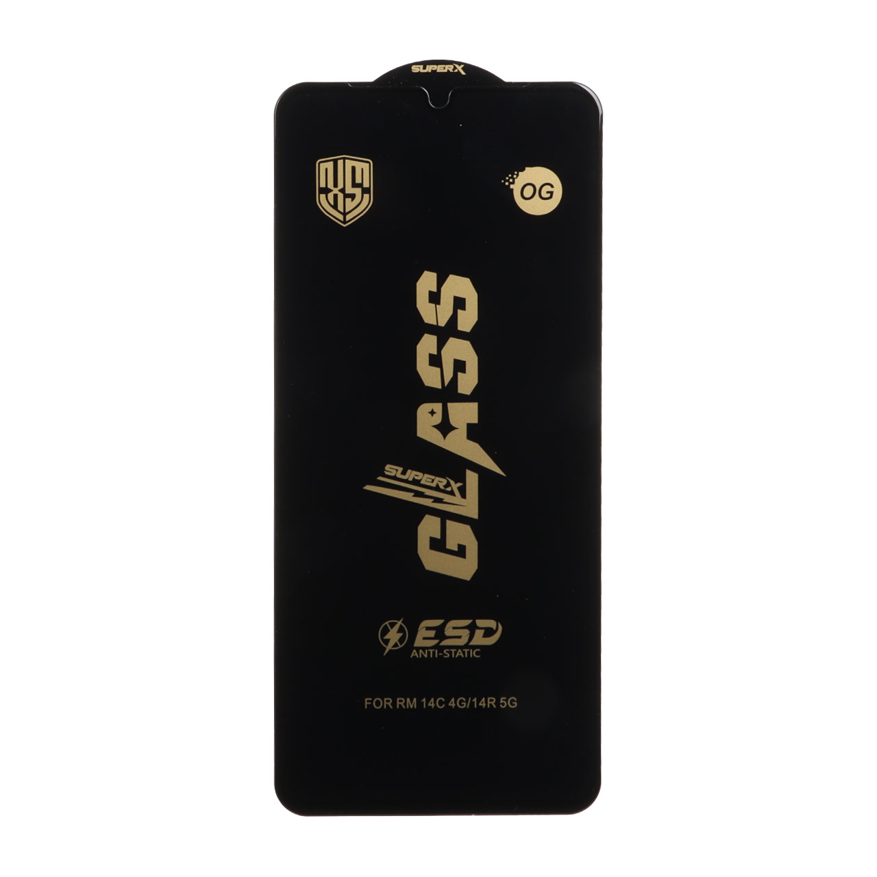 محافظ صفحه نمایش شیشه ای درجه یک Full Cover Super X OG - ESD OVOG مدل Xiaomi Redmi 14C / Poco C75 / Poco C71 / Redmi A5 / Redmi A3 Pro / Redmi A4