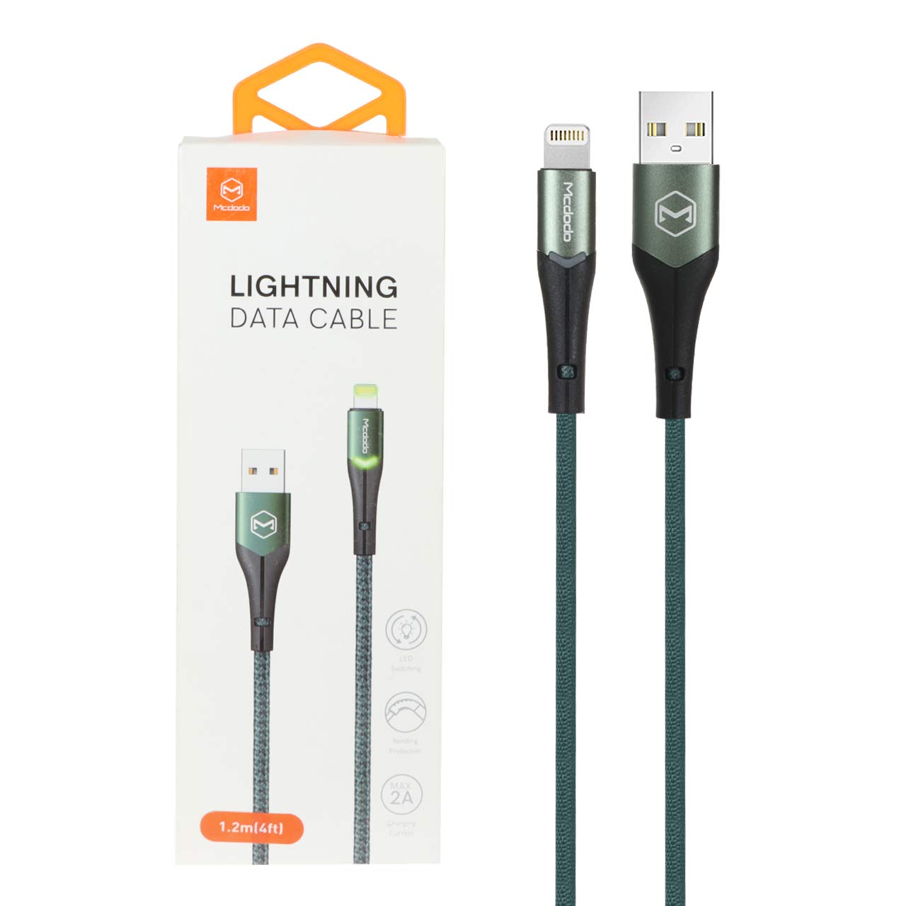 کابل شارژ 1.2 متری آیفون Mcdodo مدل CA-7841 - سبز