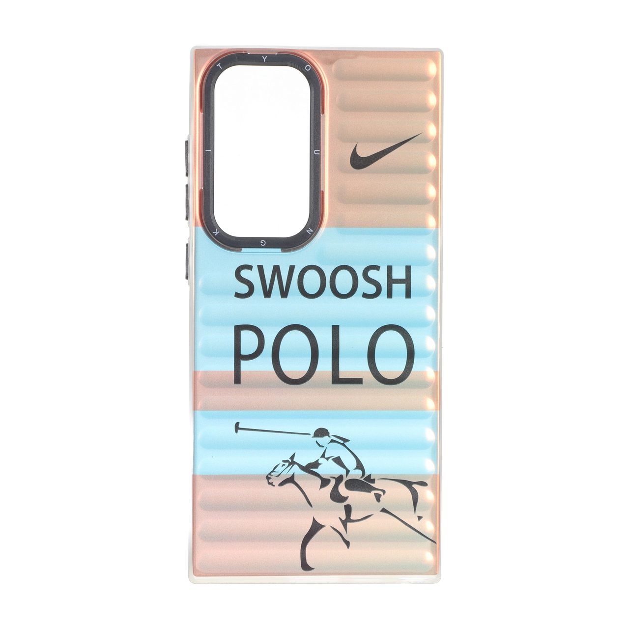 قاب طرح یانگ کیت هولوگرامی دور مات SWOOSH POLO مناسب برای Samsung Galaxy S23 Ultra
