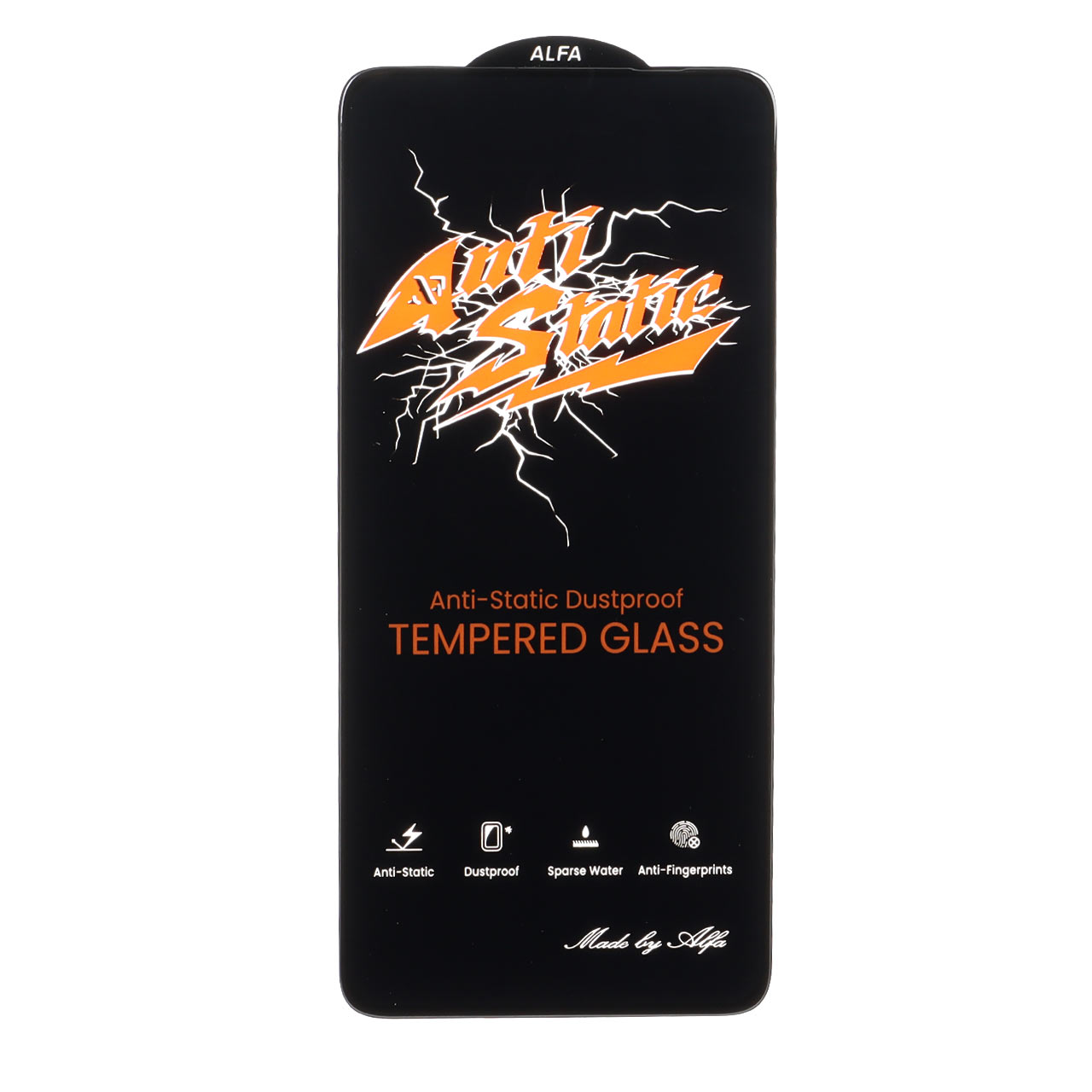 محافظ صفحه نمایش شیشه‌ای Full Cover Anti Static آلفا مناسب برای شیائومی Redmi Note 13 4G و Poco M7 Pro 5G
