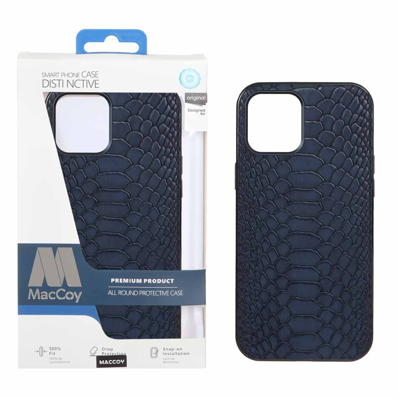 قاب اورجینال MacCoy چرمی پوست ماری Apple iPhone 12 Pro Max - سرمه ای