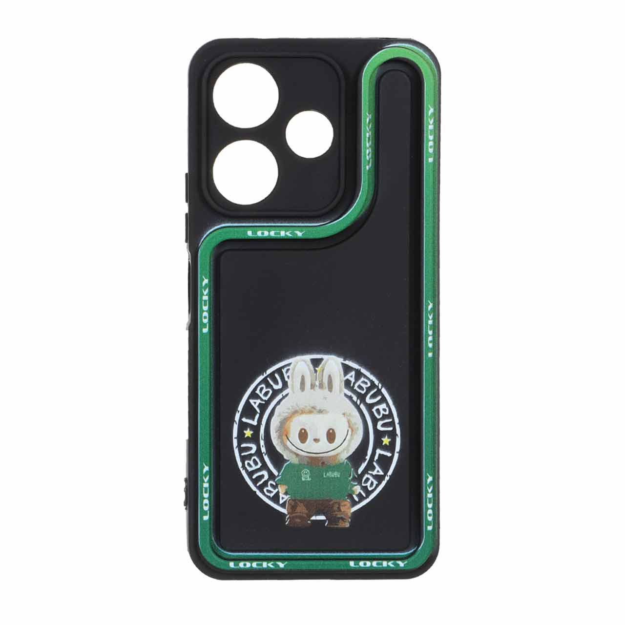قاب Solid Case منحنی LUCKY طرح دار Xiaomi Redmi 13X / Redmi 13 4G / Poco M6 4G - کد 303