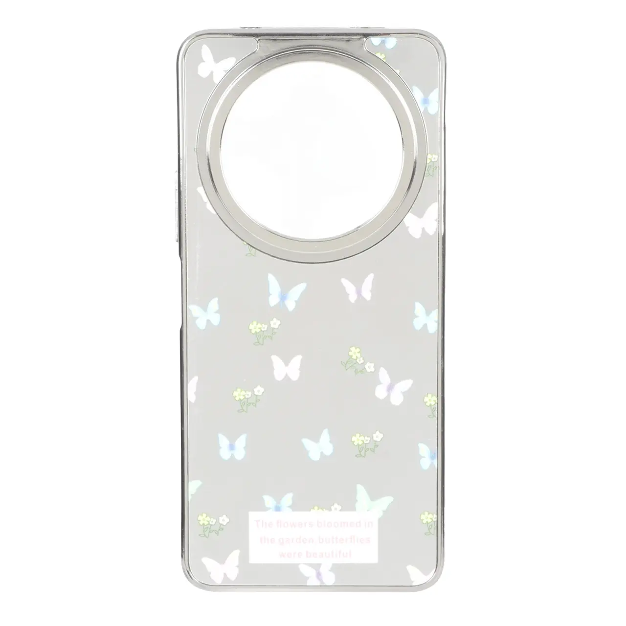 قاب آینه ای Silver طرح دار Xiaomi Redmi A3 / A3x / Poco C61 - کد 16