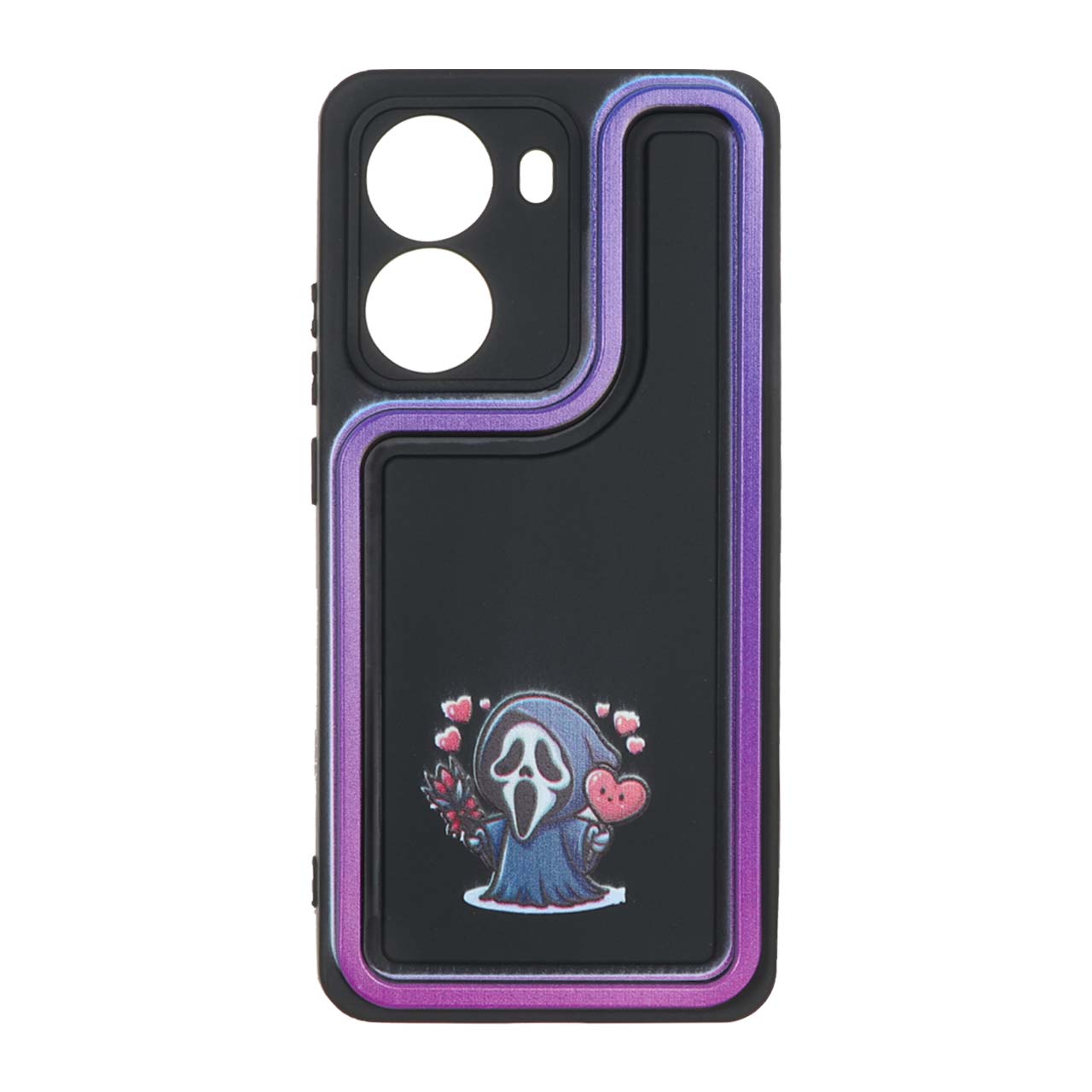 قاب Solid Case طرح شخصیت Scream با قلب و گل منحنی مناسب برای شیائومی پوکو X7 پرو