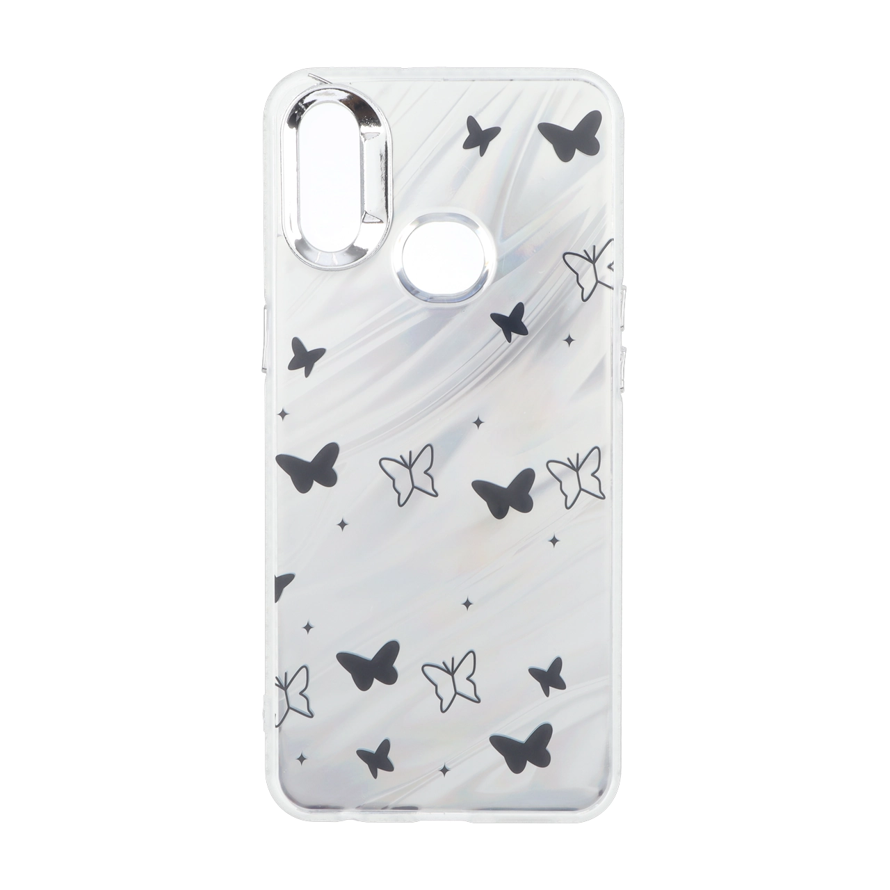 قاب Pucker هفت رنگ دور ژله ای مات لنز کروم Samsung Galaxy A10s - طرح 125