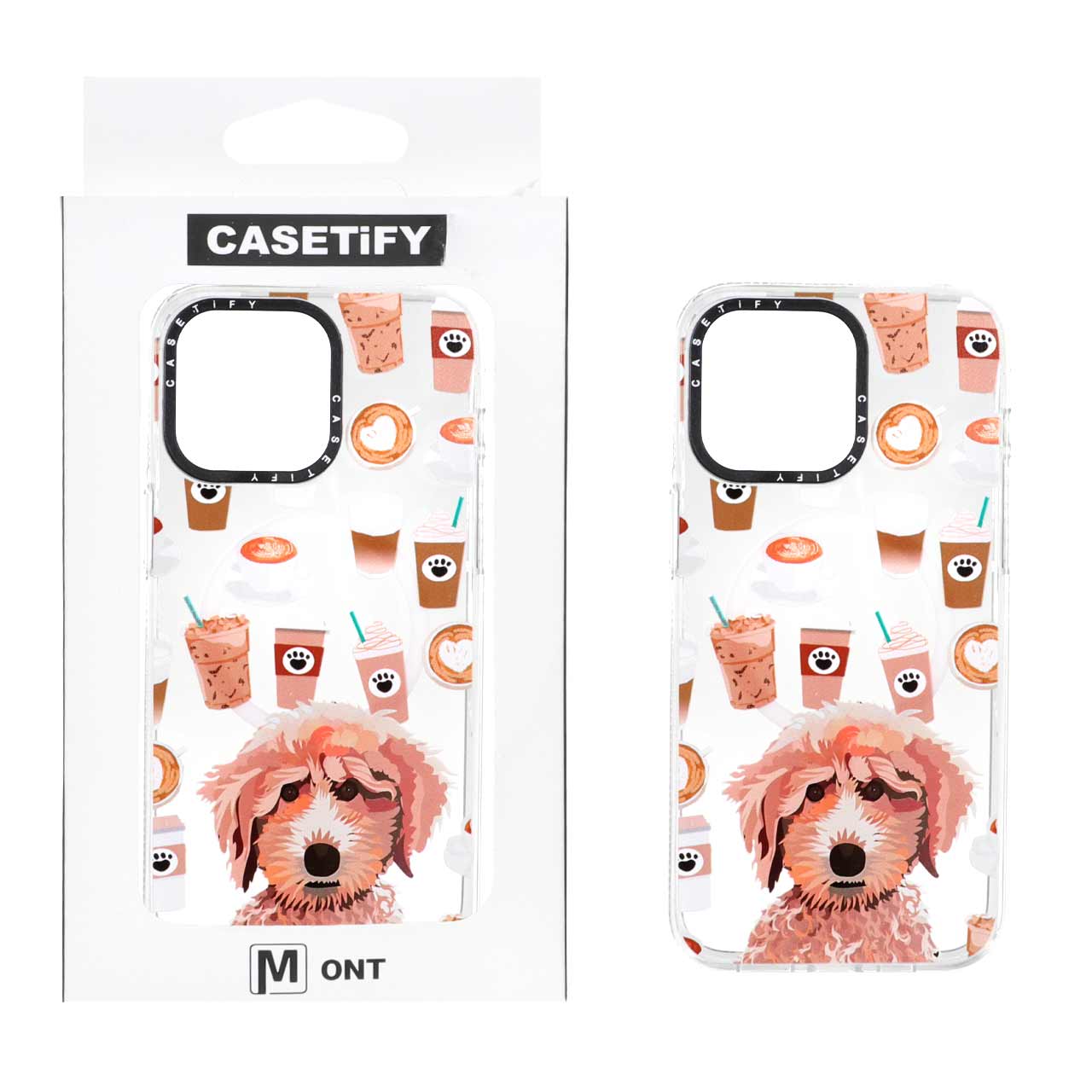 قاب Casetify شفاف Magsafe طرح دار Apple iPhone 15 Pro Max - کد 114