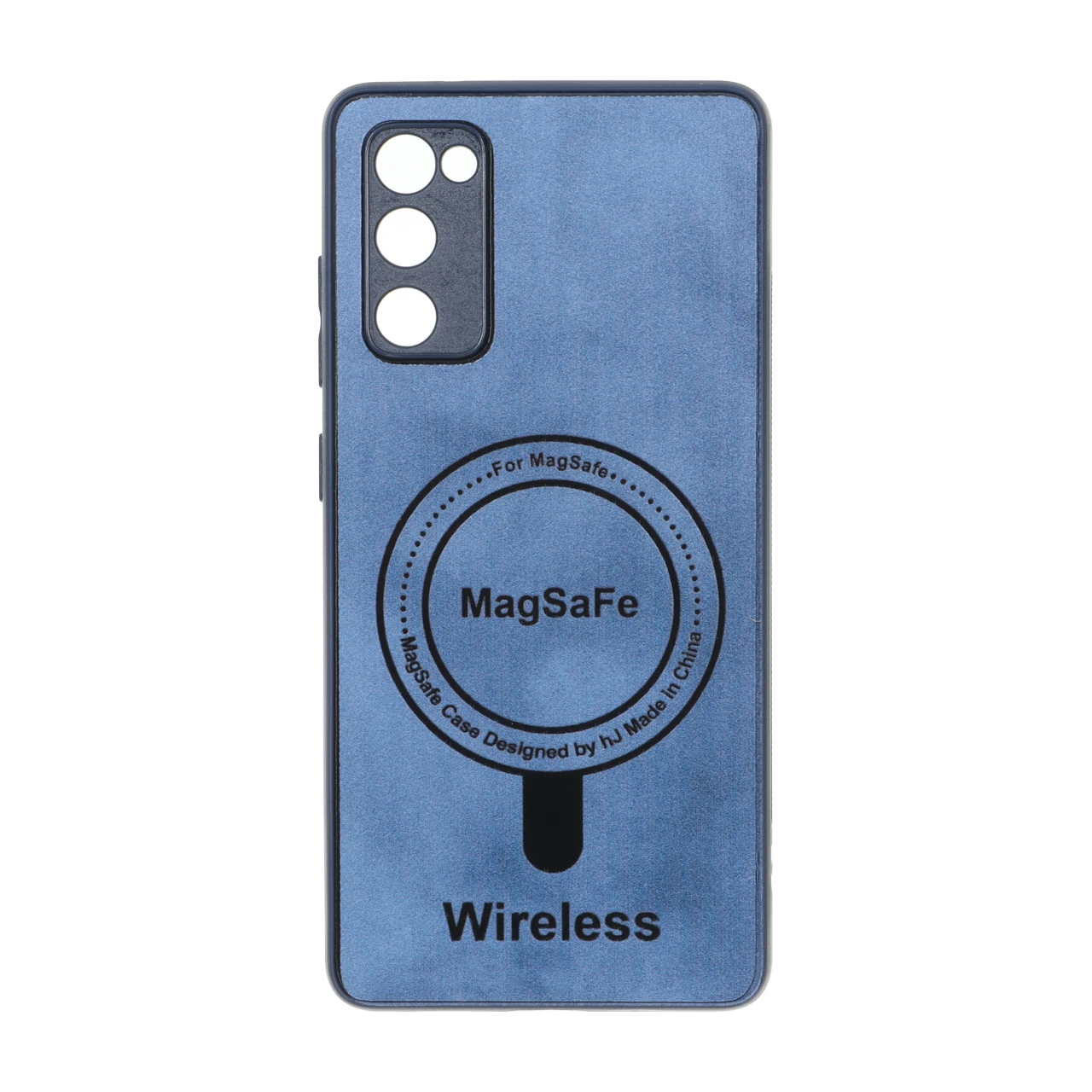 قاب Wireless طرح مگ سیف محافظ لنز برجسته آبی مناسب برای سامسونگ گلکسی S20 FE