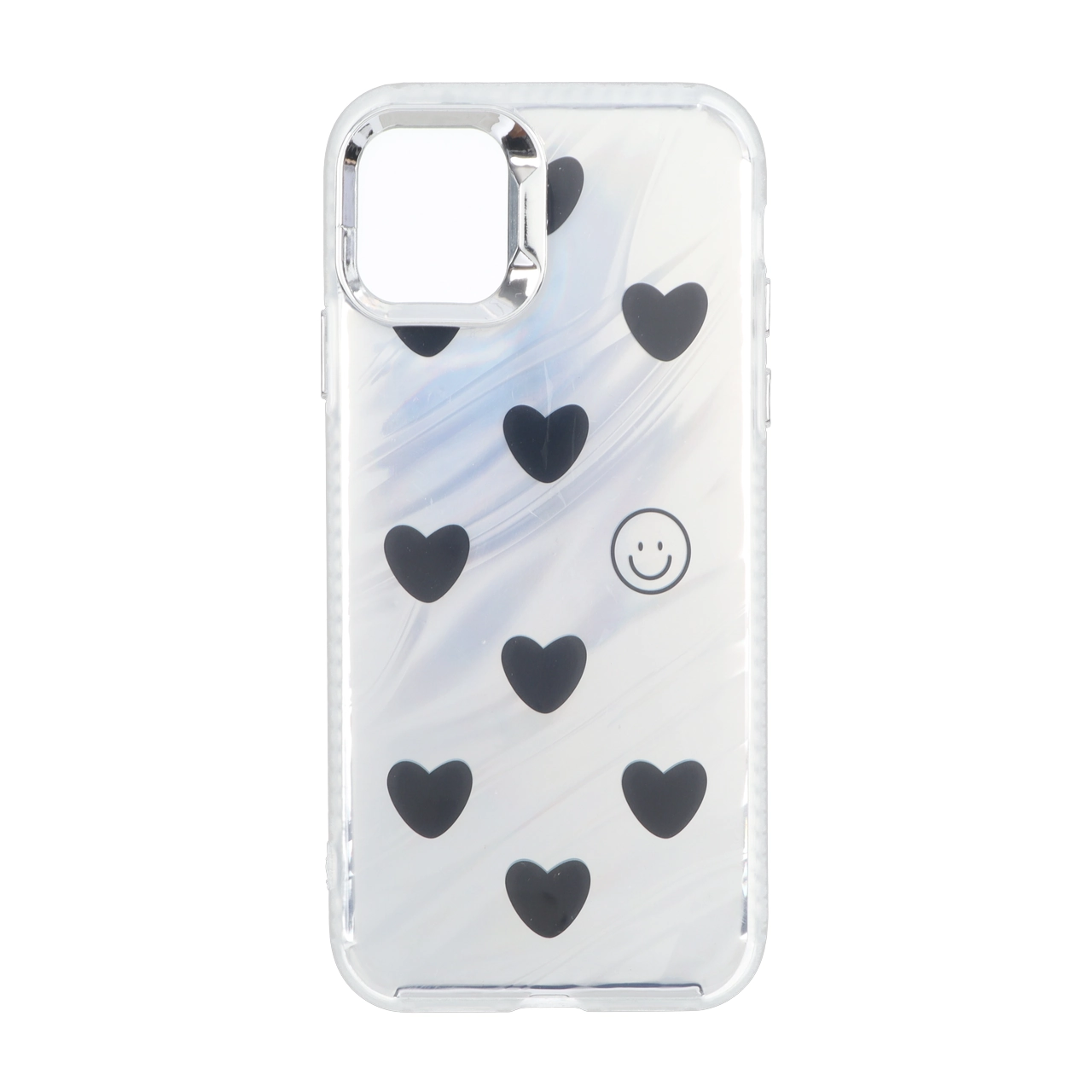 قاب Pucker هفت رنگ دور ژله ای مات لنز کروم Apple iPhone 11 - طرح 336