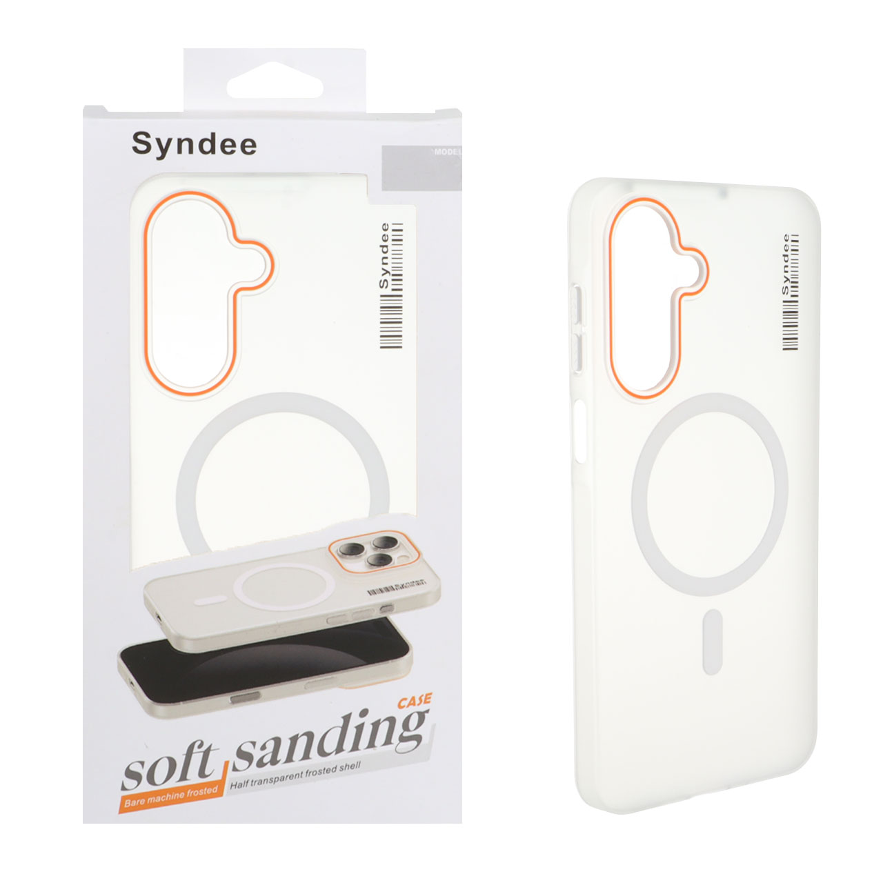 قاب اورجینال Syndee پشت مات MagSafe مدل Samsung Galaxy A17 / A26 - سفید (پک دار )