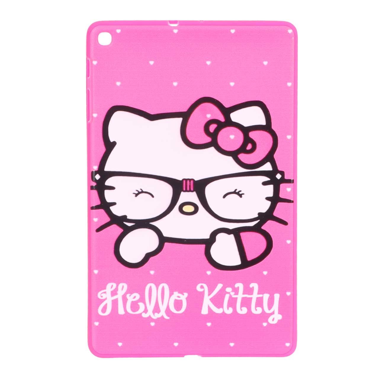 قاب ژله ای طرح Hello Kitty با عینک مناسب برای تبلت سامسونگ گلکسی تب A10 2019 LTE SM-T515