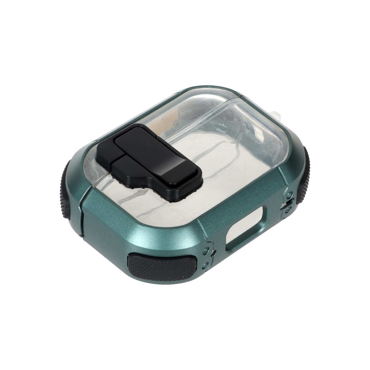 کیس محافظ ایرپاد طرح شفاف قفل‌دار یوشیتا مدل Apple Airpods Pro 2 سبز تیره