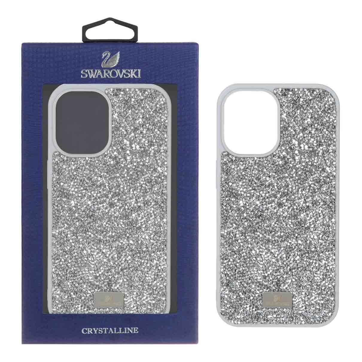 قاب Original Swarovski مدل Apple iPhone 16 - نقره ای (پک دار)