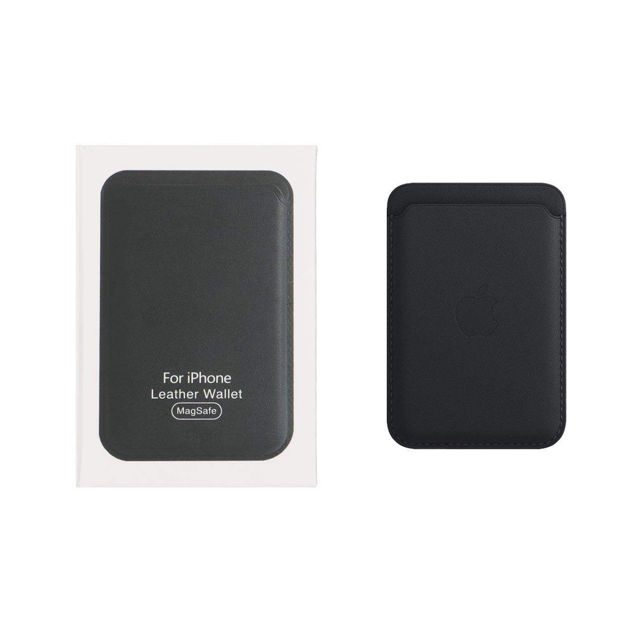 کیف پول چرمی مگ سیف اپل (Apple MagSafe Leather Wallet) رنگ مشکی