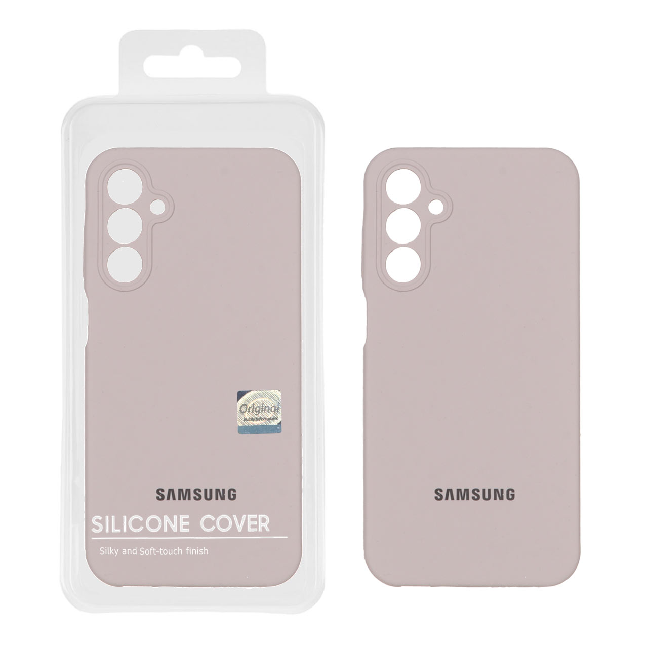 قاب سیلیکونی پاک کنی اورجینال Master Quality مدل Samsung Galaxy A15 - خاکی (پک دار)