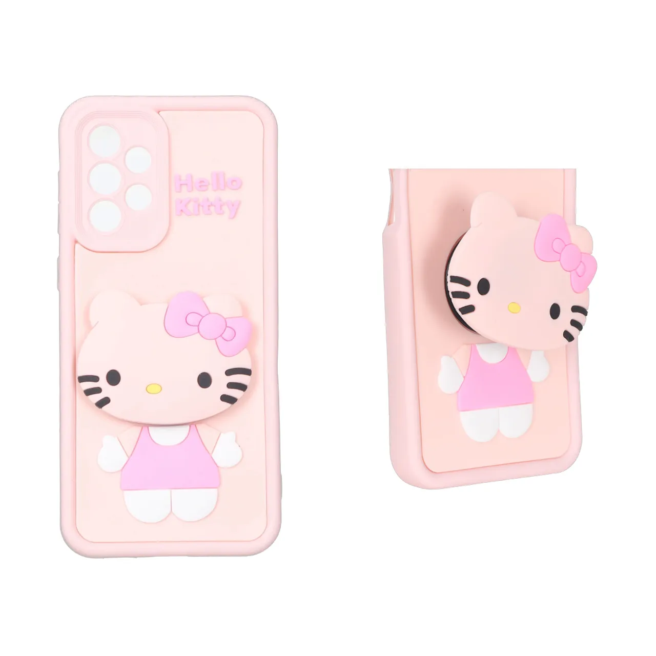 قاب Solid Case پاپ سوکت عروسکی برجسته Samsung Galaxy A33 - طرح 105