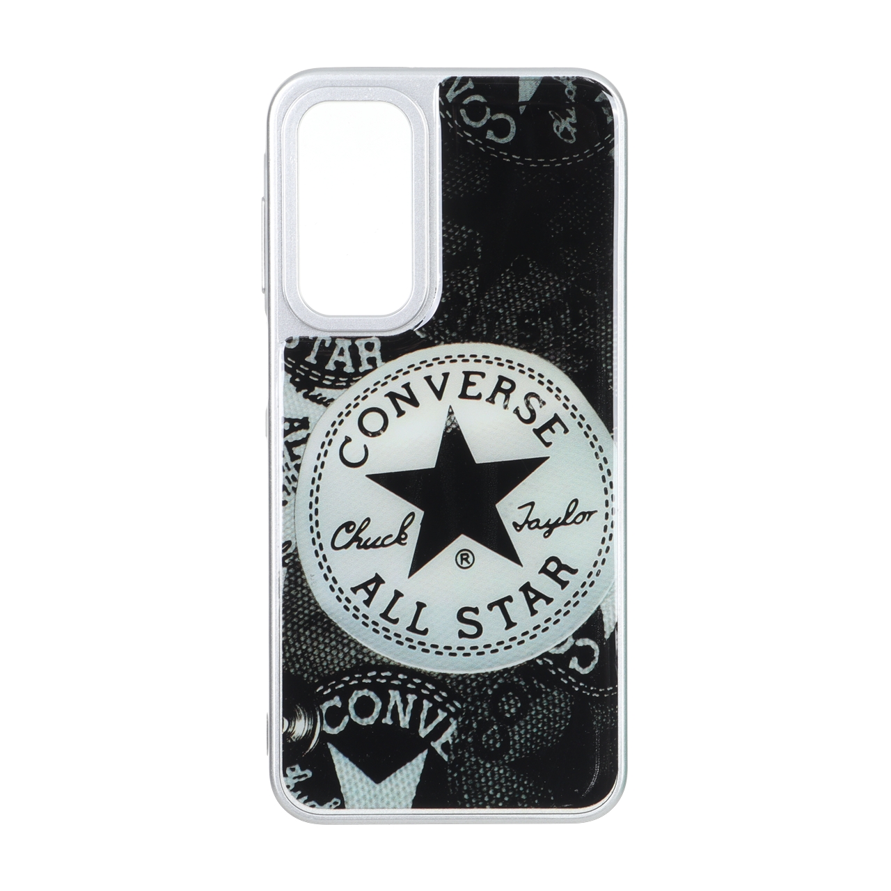 قاب طرح Converse مشکی سیلور مناسب برای سامسونگ گلکسی A16