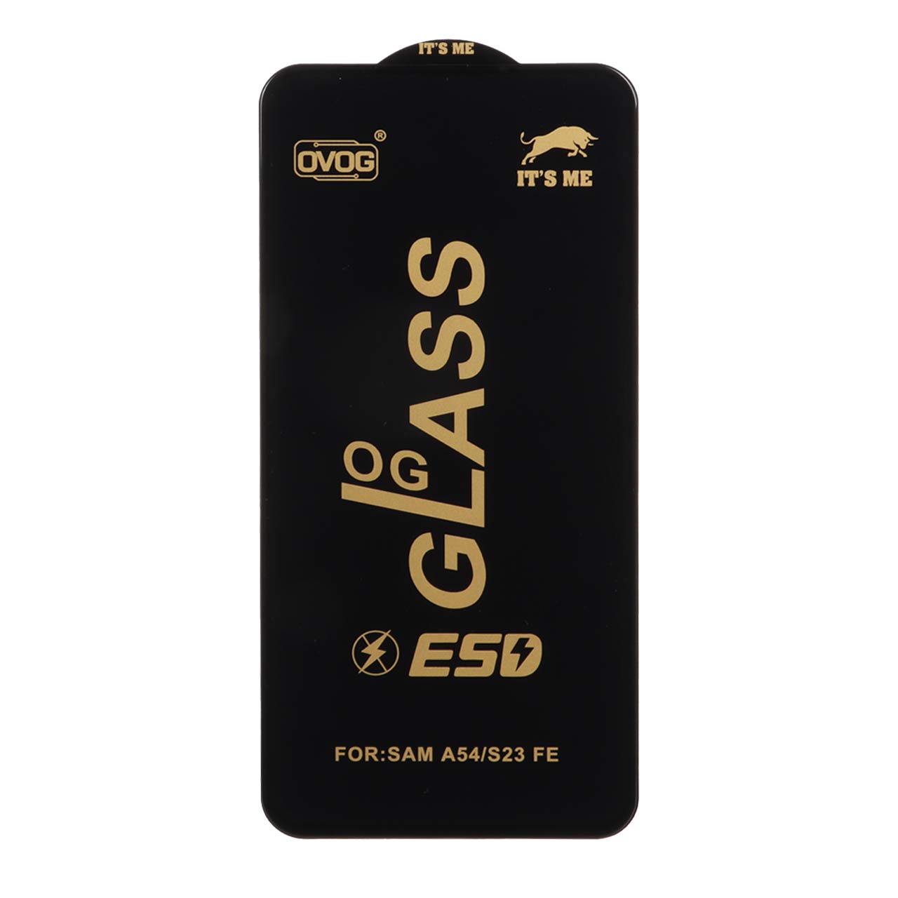 محافظ صفحه نمایش شیشه ای درجه یک Samsung Galaxy S23 FE / A54 / Honor 400 - Full Cover OG - ESD OVOG - (بدون پک) - مشکی