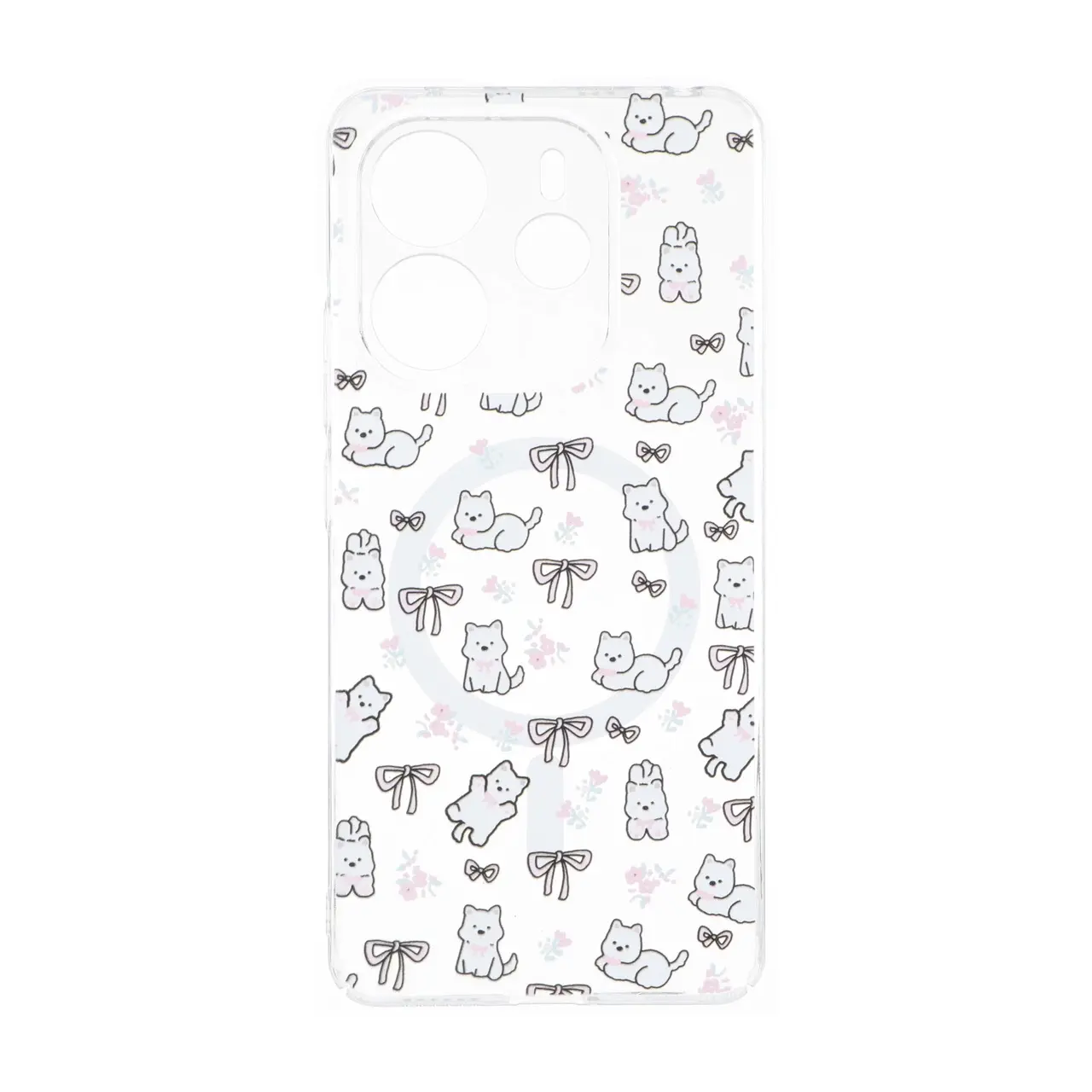 قاب Cute کریستالی طرح مگ سیف محافظ لنزدار Xiaomi Redmi Note 14 4G - کد 83